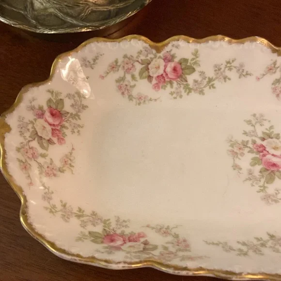 Vintage Limoges France celery platter dish